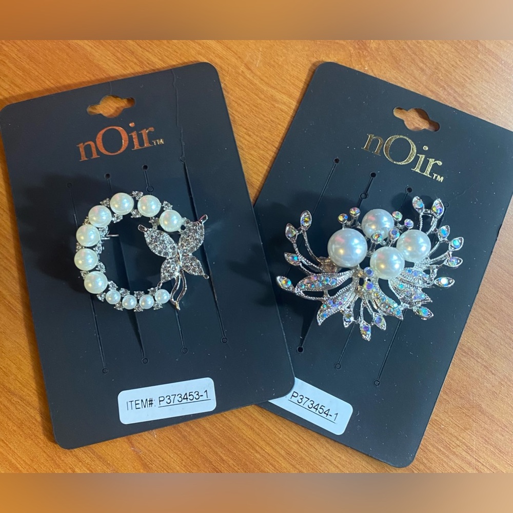 NOIR BROOCH BUNDLE OF 2
